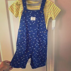 Two-piece comfy overall outfit